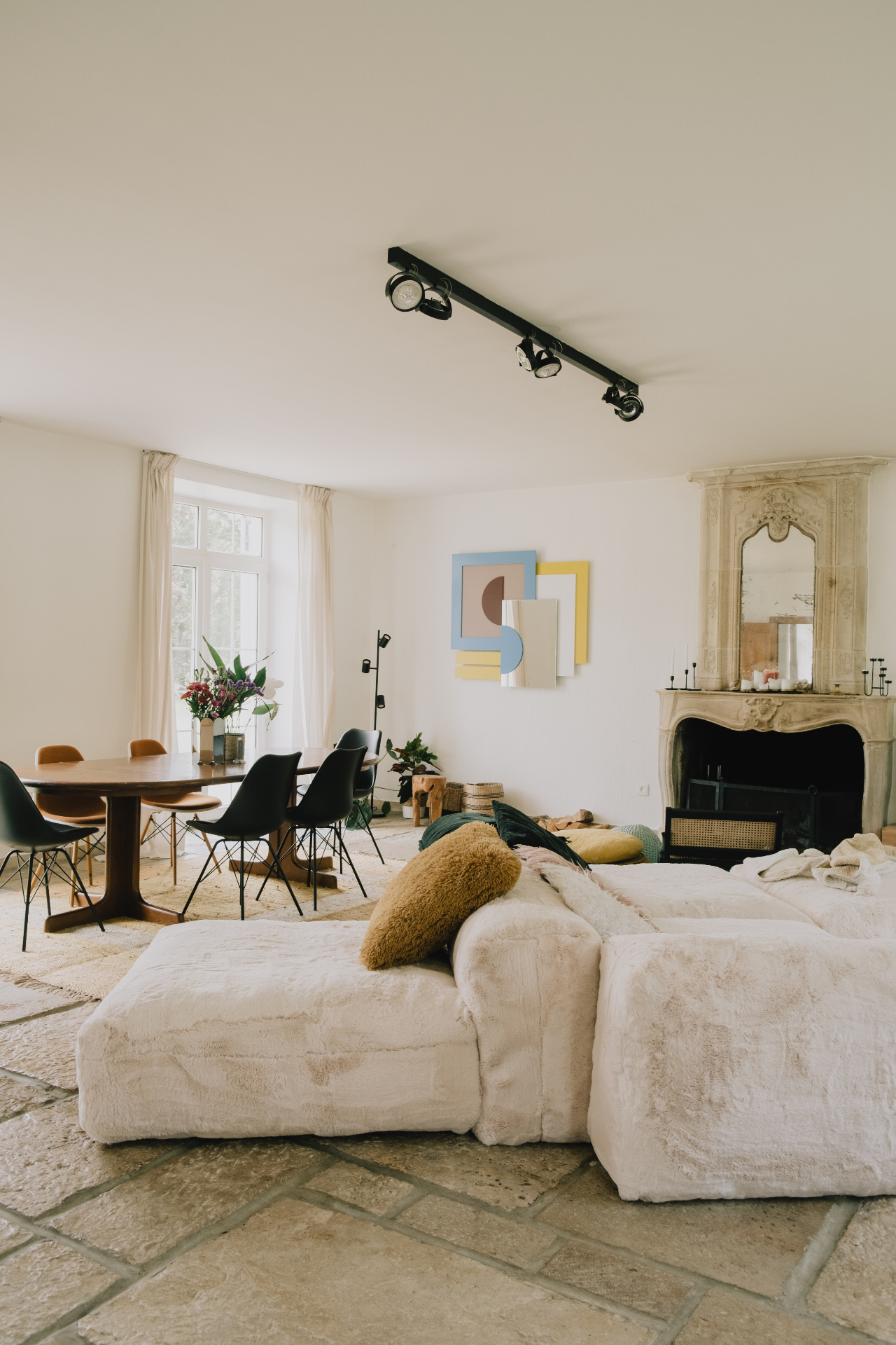lounge with fireplace, Villa Parkbos