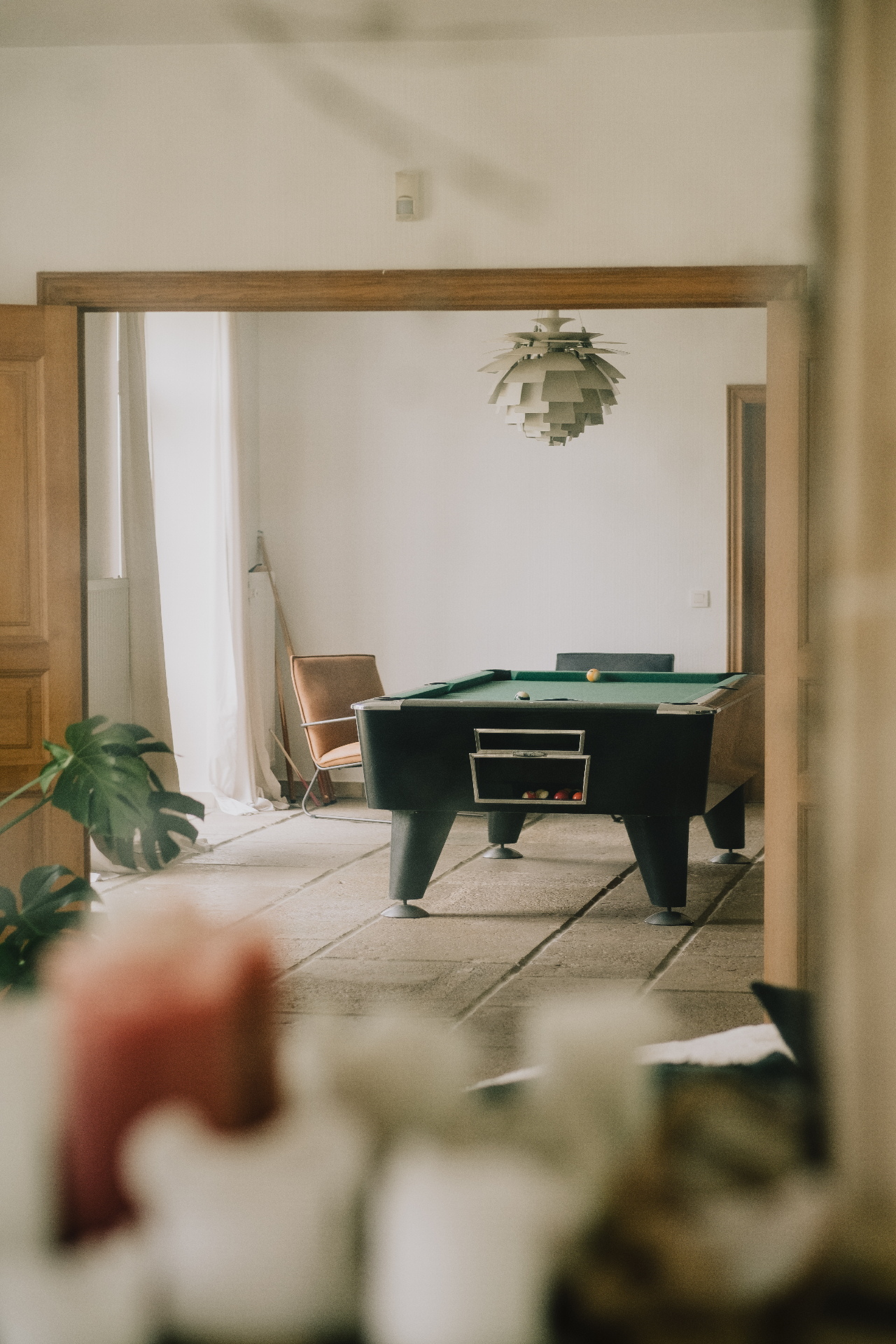 Biljartkamer als extra decor voor fotoshoots