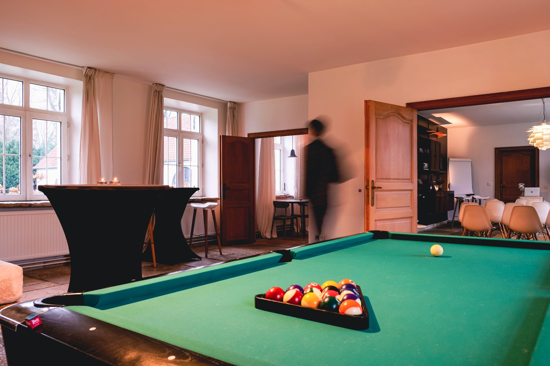 lounge with fireplace, Villa Parkbos